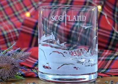 Burns Scottish Gift With Scotland Skyline Wrap Around