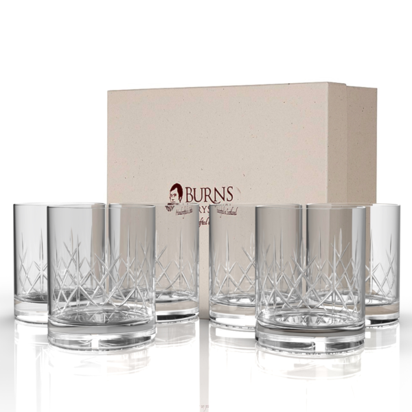 Mauchline Whisky Glass Gift Set of 6